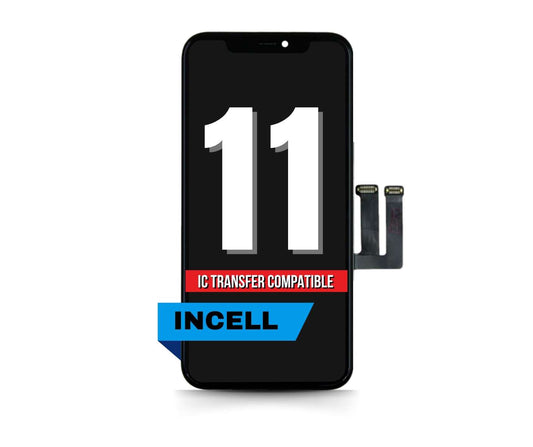 LCD Assembly With Steel Plate Pre‑Installed for iPhone 11 – Aftermarket Incell