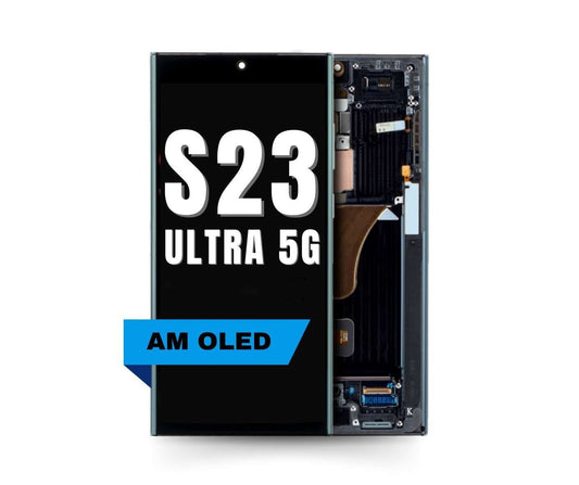 Aftermarket OLED Assembly With Frame For Samsung Galaxy S23 Ultra 5G